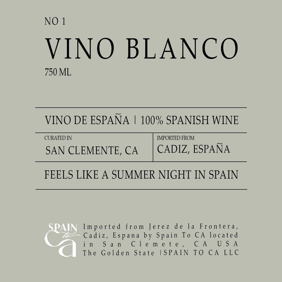 No 1 | Vino Blanco
