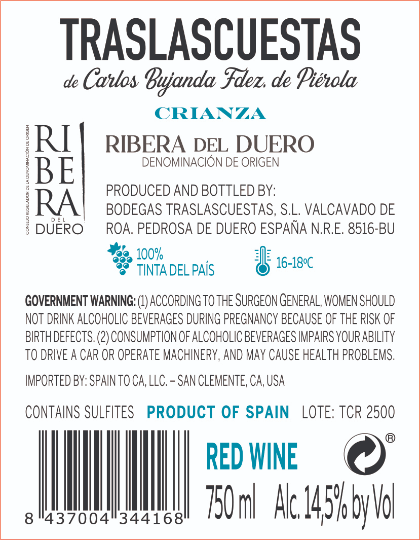 Crianza Tinta Fina 2023